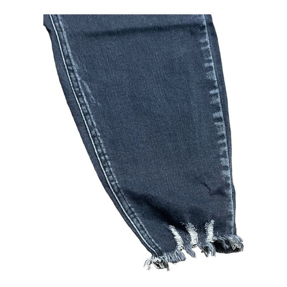 KanCan Skinny High Rise Frayed Waist Black‎ Jean Size 20 - Picture 9 of 9